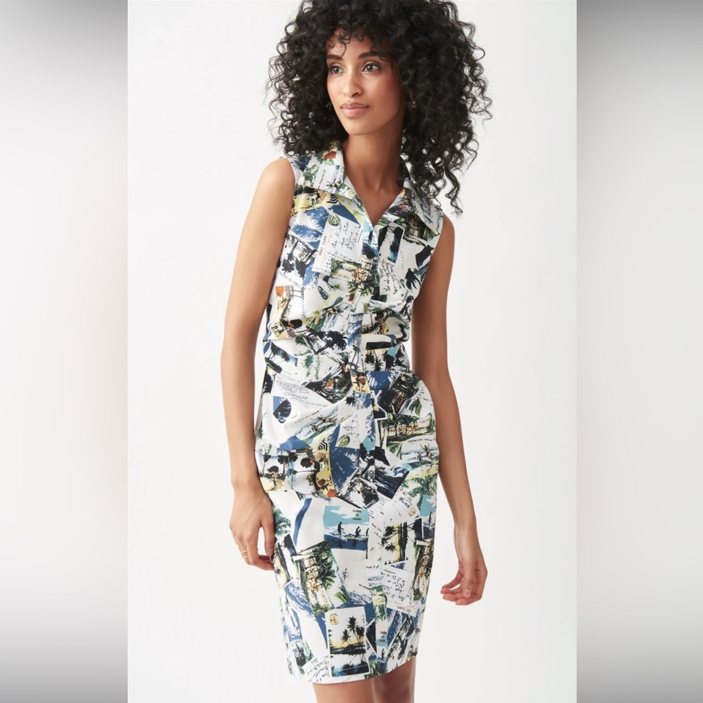 Joseph Ribkoff Postcard Dress sz 8-0118